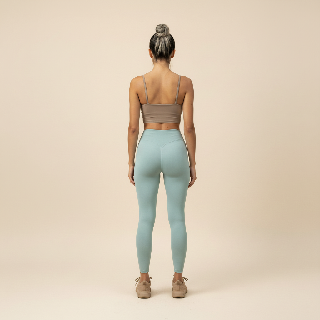 High-Waisted Sage Green Leggings
