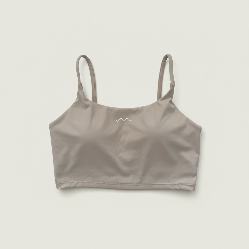 Beige Crop Top - Product Shot