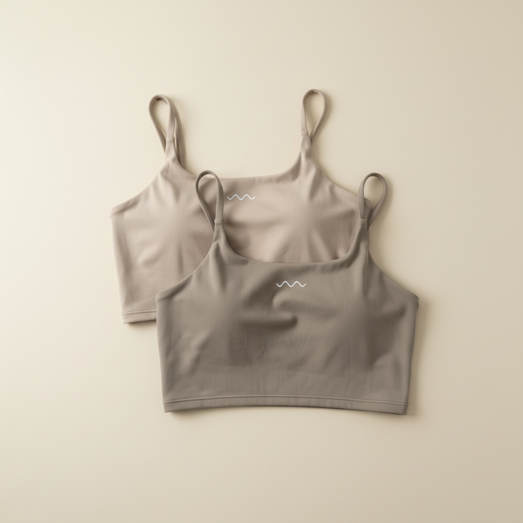 Beige Crop Tops - Product Shot