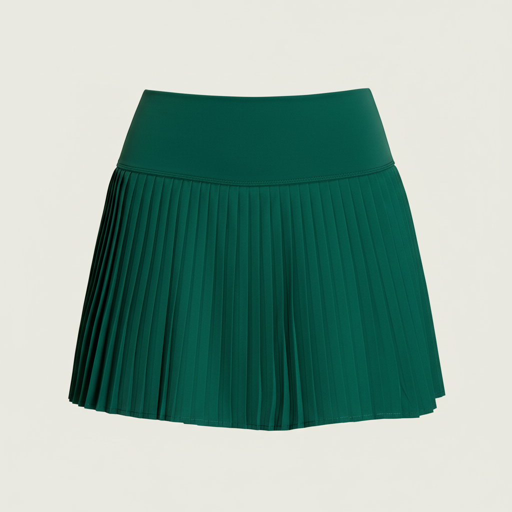 Green pleated skirt 1000x1000