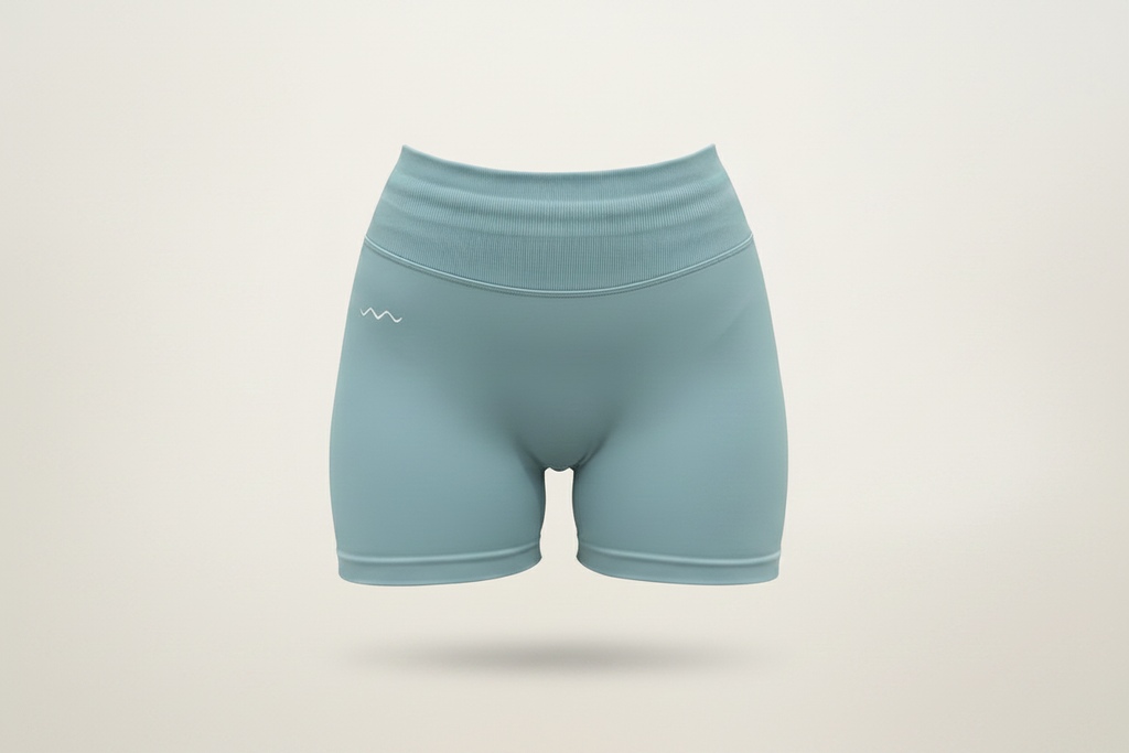Mint Shorts - Ghost Mannequin Cream Background