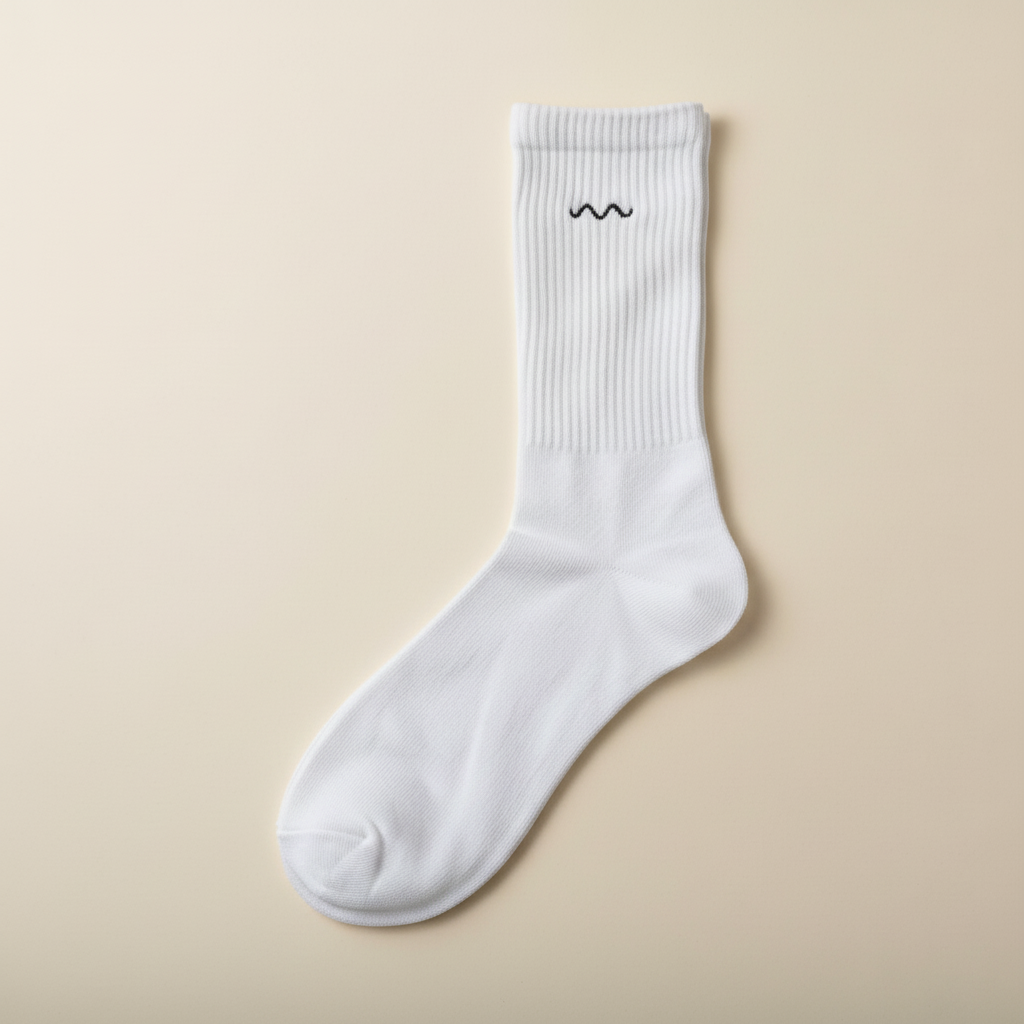 Studio sock with cream background