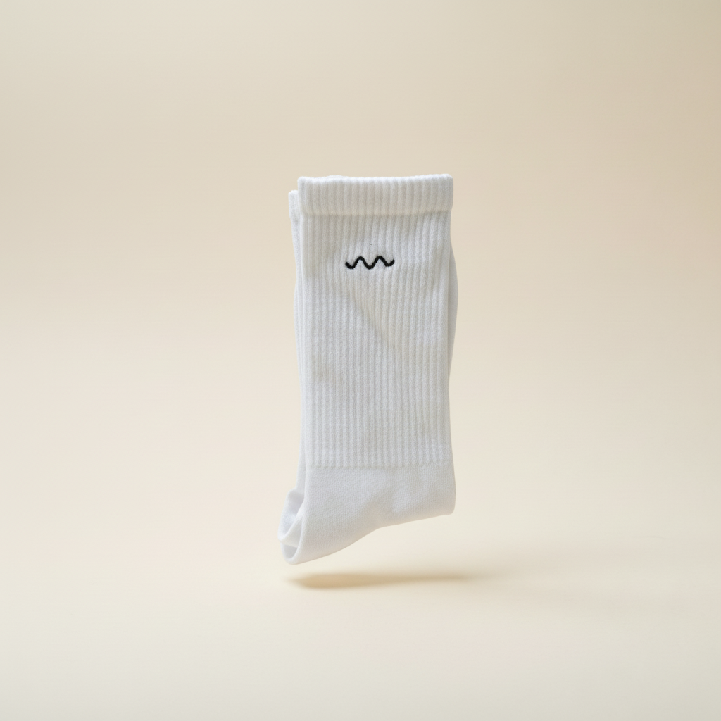Mid-Height 100% Cotton Socks One-Size