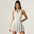 White Collared Tennis Dress